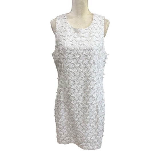 Lilly Pulitzer Mila Women’s Size 14 Lace Shift White Butterfly Garden 3D NWT - Picture 6 of 13